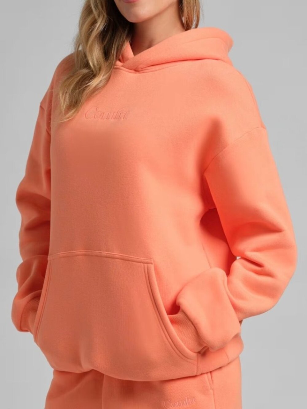 Comfrt Signature Hoodie - Coral - Size S